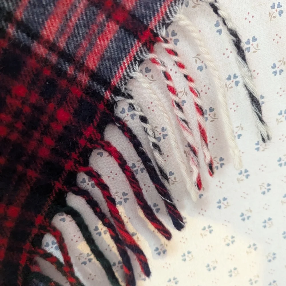 Wool Vintage Plaid Tartan Scarf Clan Scottish Highlander Outlander